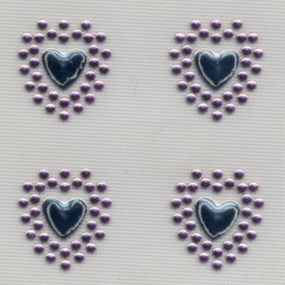 Silver and Pink Hearts 