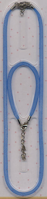 Blue Mesh Necklace and Bracelet Set