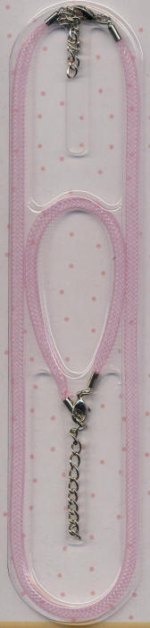 Pink Mesh Necklace and Bracelet Set
