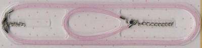 Pink Mesh Necklace and Bracelet Set