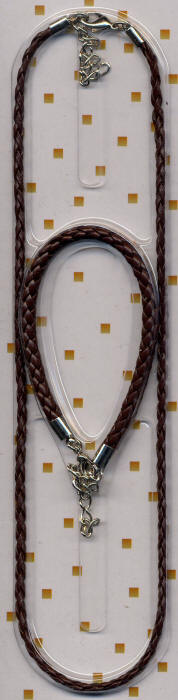 Brown Rope Necklace and Bracelet Set