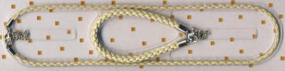 Cream Rope Necklace and Bracelet Set
