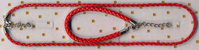 Red Rope Necklace and Bracelet Set