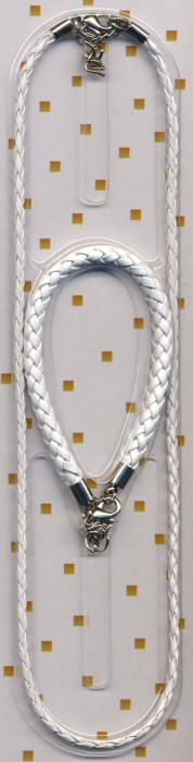 White Rope Necklace and Bracelet Set