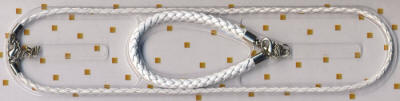 White Rope Necklace and Bracelet Set