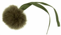 Khaki Faux Fur 6cm Pompom