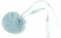 Light Blue Faux Fur 6cm Pompom