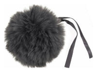 Grey Faux Fur 11cm Pompom