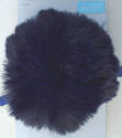 Navy Faux Fur 11cm Pompom