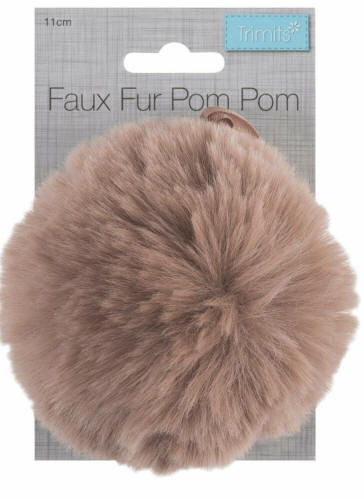 Pink Faux Fur 11cm Pompom