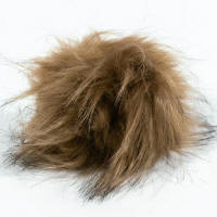 Taupe Faux Fur 15cm Pompom