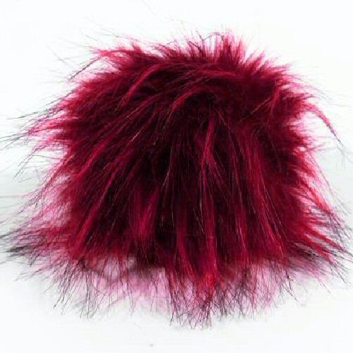 Ruby Faux Fur 15cm Pompom