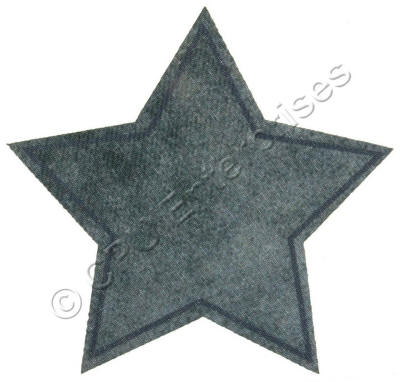 Grey Denim Star Patch 