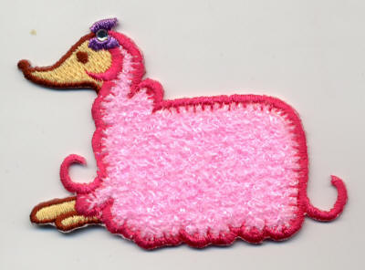 Pink Poodle Laying 