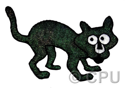 Glittery Black Cat