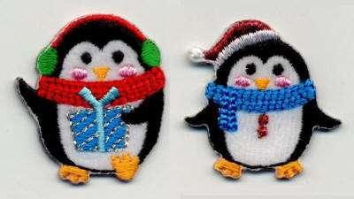 Two Xmas Penguins 