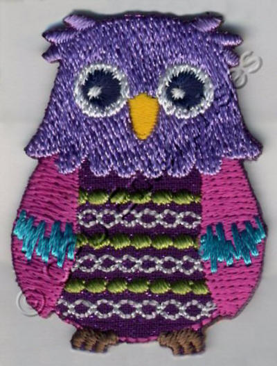 Lilac Head Stripey Owl 