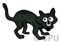 Glittery Black Cat
