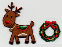 Reindeer and Wreath 