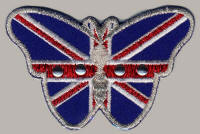 Studded Union Jack Butterfly 