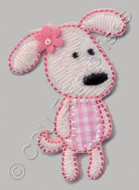 Pink Flower Dog 