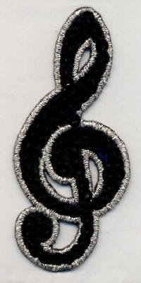 Black Treble Clef 