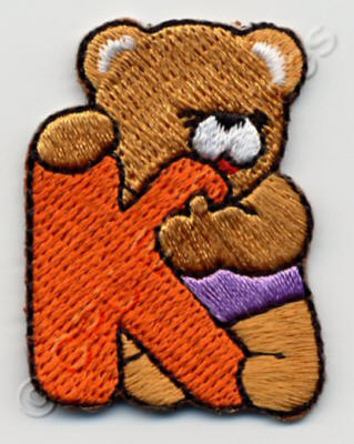 Letter Orange K