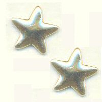 8mm Gold Star Studs