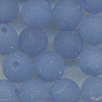 Blue Matt Beads