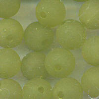 Green Matt Beads
